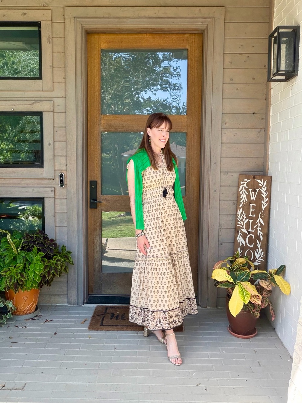 Cleobella Block Printed Maxi Dress